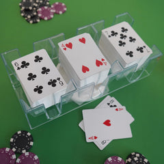 DNB SPORTS card tray dimensions 10.8 by 5 by 3.35 inches for Canasta setups