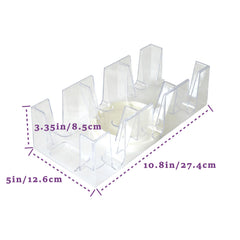 DNB SPORTS card tray illustrating draw and discard access during play