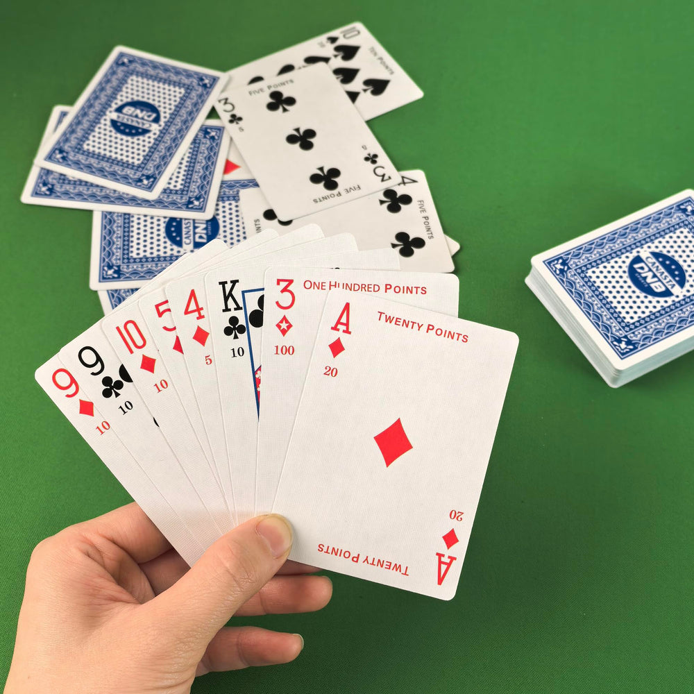 DNB Sports decks support many games from Canasta to poker-ready gatherings.