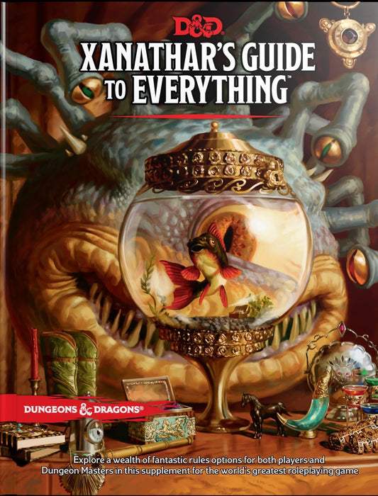 D&D Xanathar's Guide to Everything cover, highlighting new rules and player options for versatile campaigns.