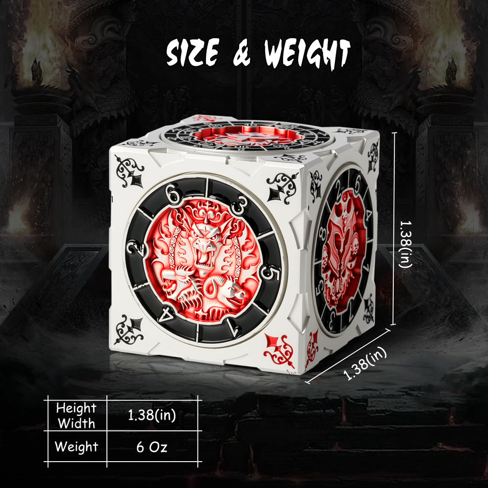DNDND Couatl face spinner cube elevates tabletop visuals and quick outcomes.