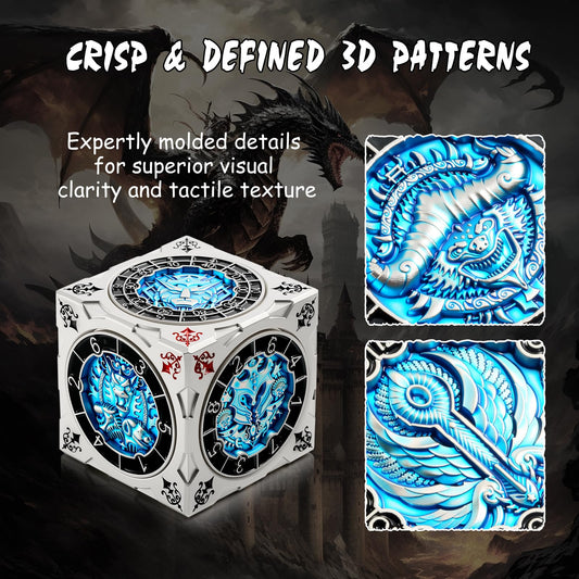 Goristro face engraving on the DNDND cube, enhancing epic encounters