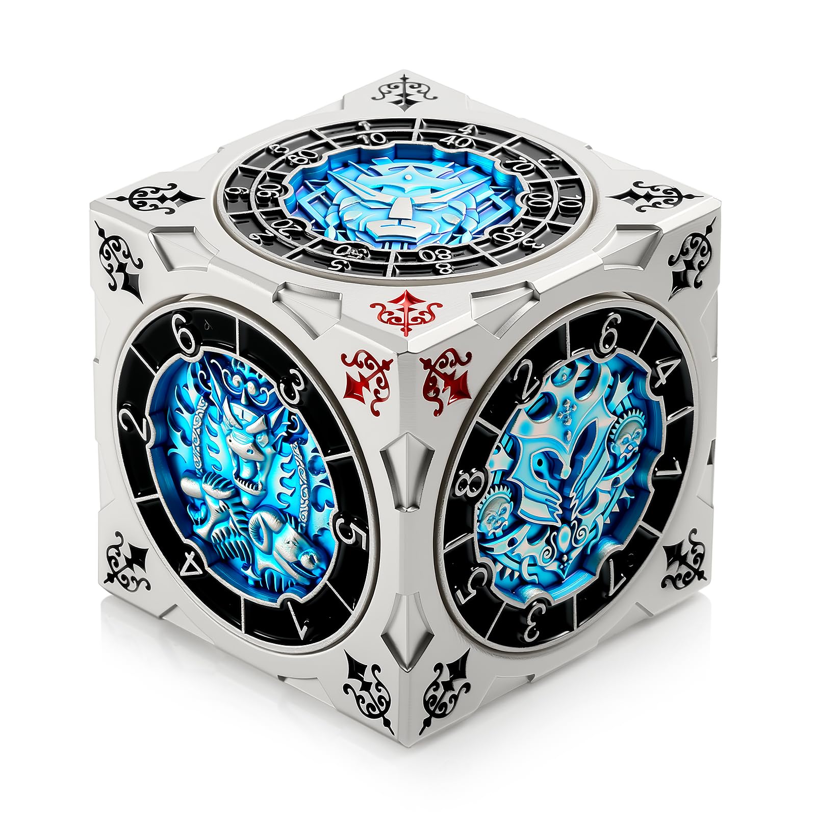DNDND 7-in-1 spinner dice cube with gift box, ideal for quick in-game decisions