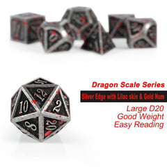 DNDND ancient silver pink camouflage D10 dice for quick decisions.