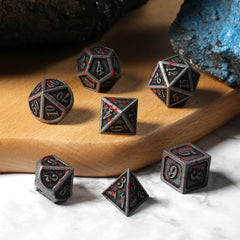 DNDND ancient silver pink camouflage D8 dice for immersive gameplay.