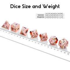 DNDND D10 percentile die with gold-white floral design for diverse gameplay