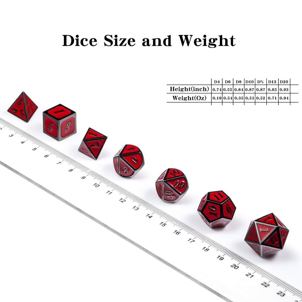 DNDND dice set suitable for D&D, Shadowrun, and Pathfinder campaigns.