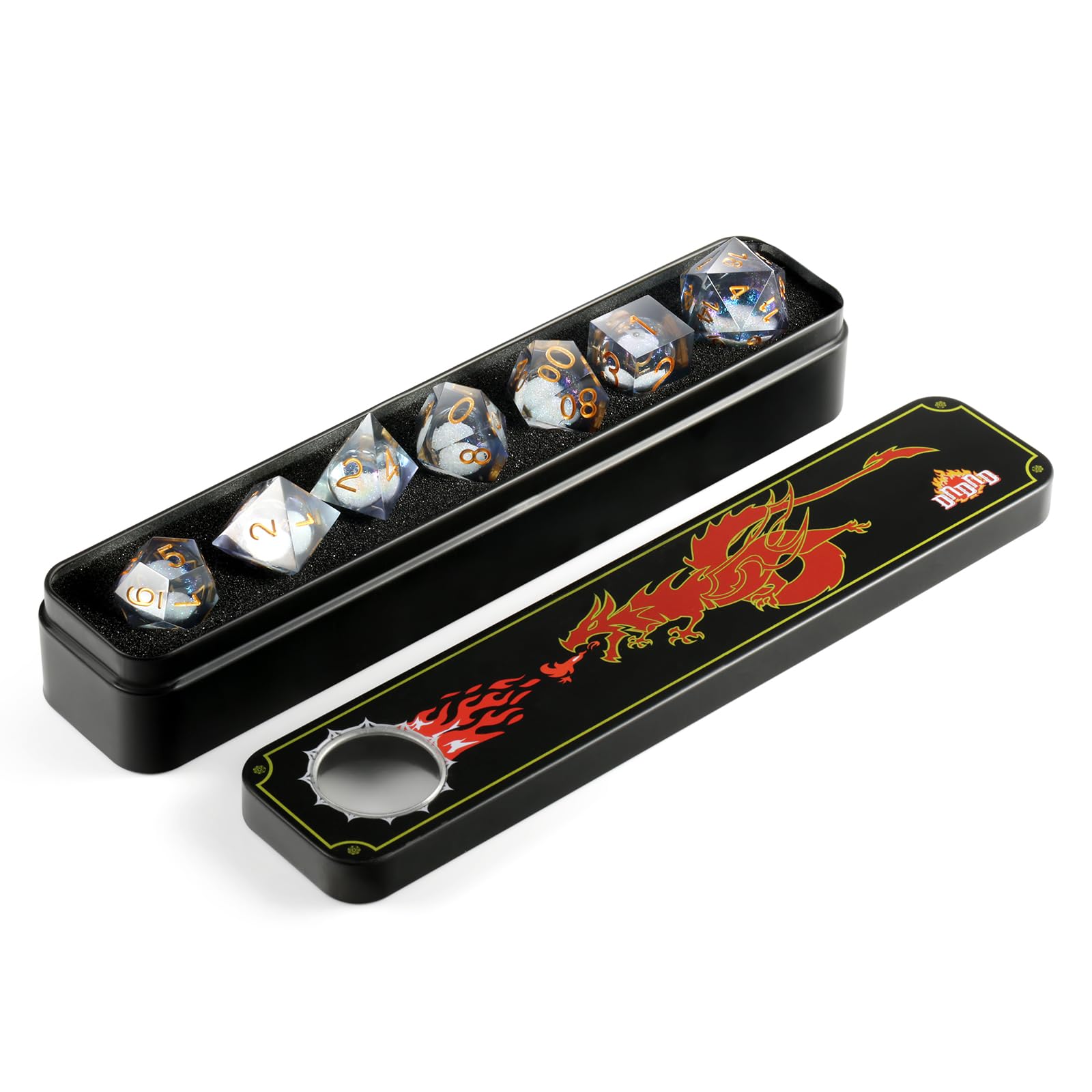 DNDND packaging is gift-ready for dice lovers and collectors.