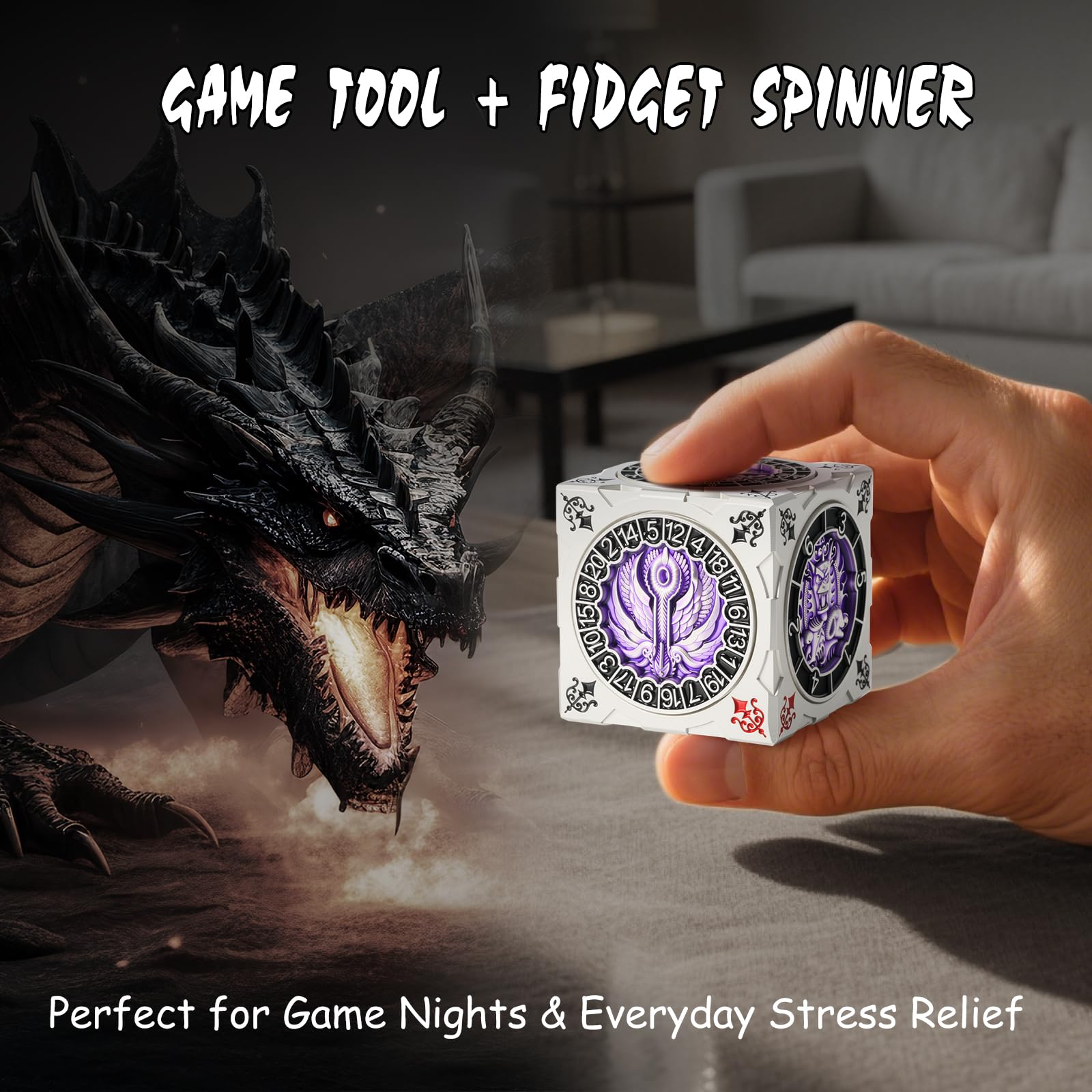 Elegant gift box packaging enhances gifting for dungeon masters and RPG enthusiasts.