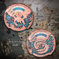 DNDND engraved face on D4-D6-D12 for detailed visual appeal.