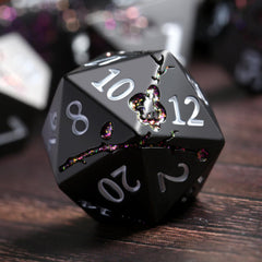 DNDND gift metal case with foam liner keeps dice secure during transport.