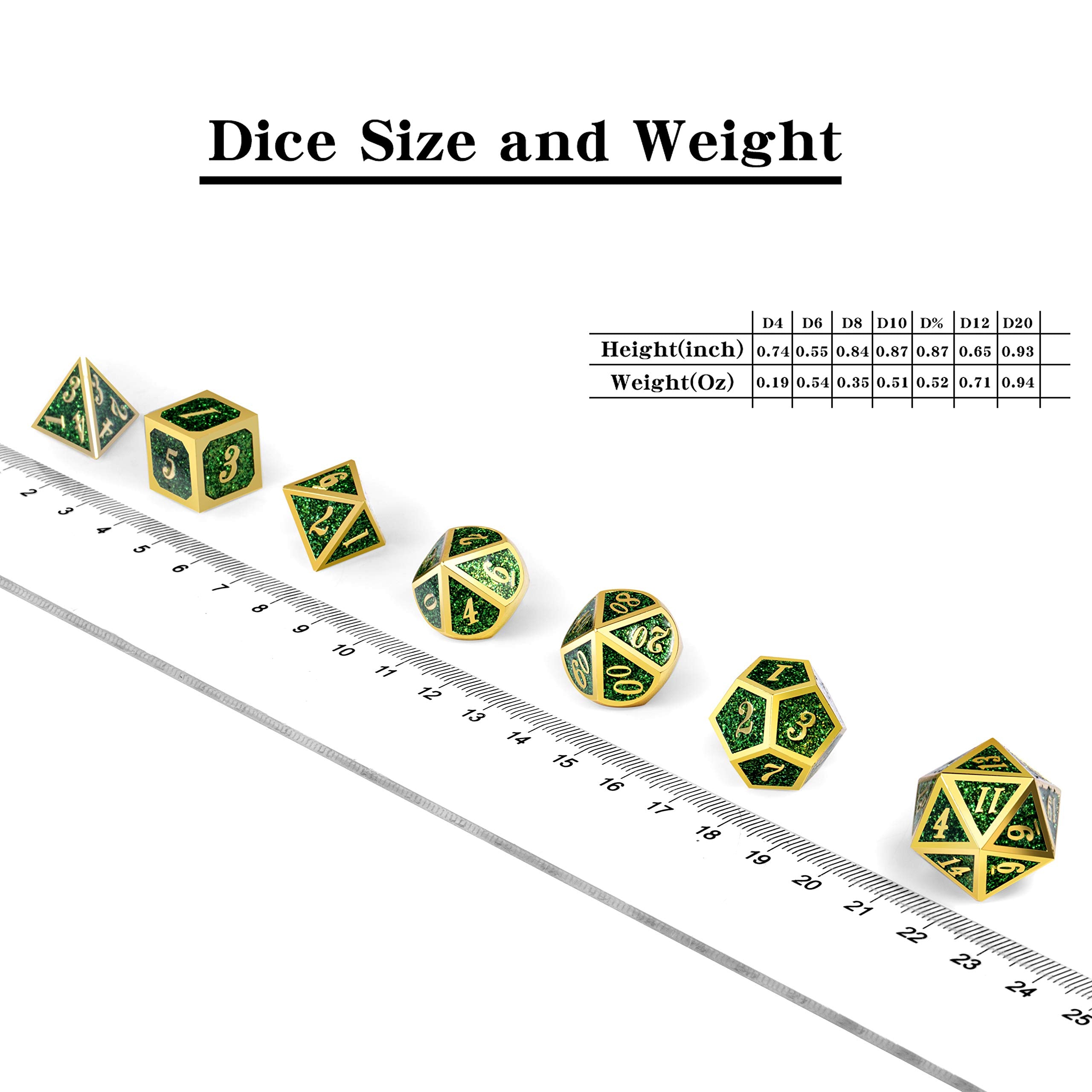 DNDND glitter green D20 dice present bold visuals and immersive gameplay
