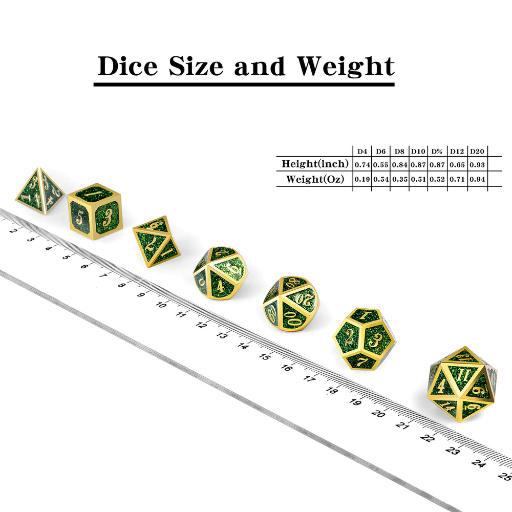 DNDND glitter green D20 dice present bold visuals and immersive gameplay