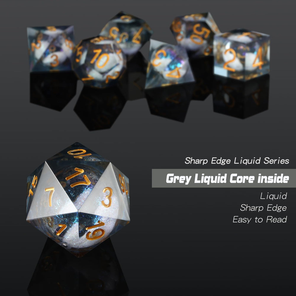 DNDND handmade resin dice collection highlights artisanal color variation.