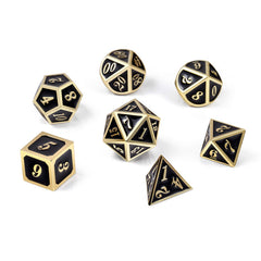 DNDND dice set staged for a tabletop RPG session.