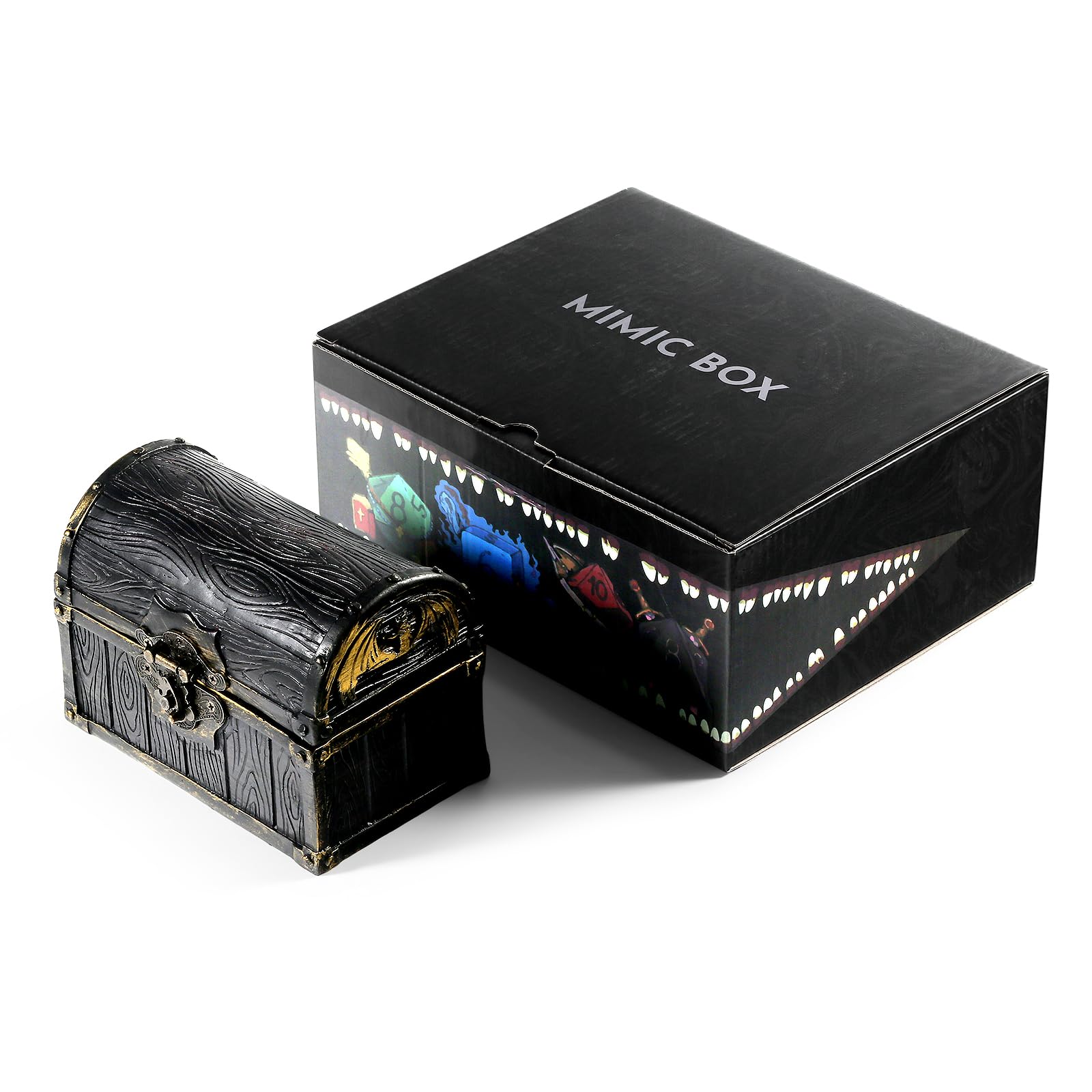 DNDND Mimic Chest gift-ready packaging is shown.
