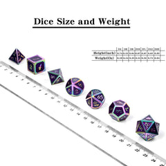 DNDND purple metal D12 die featuring balanced weight and striking design
