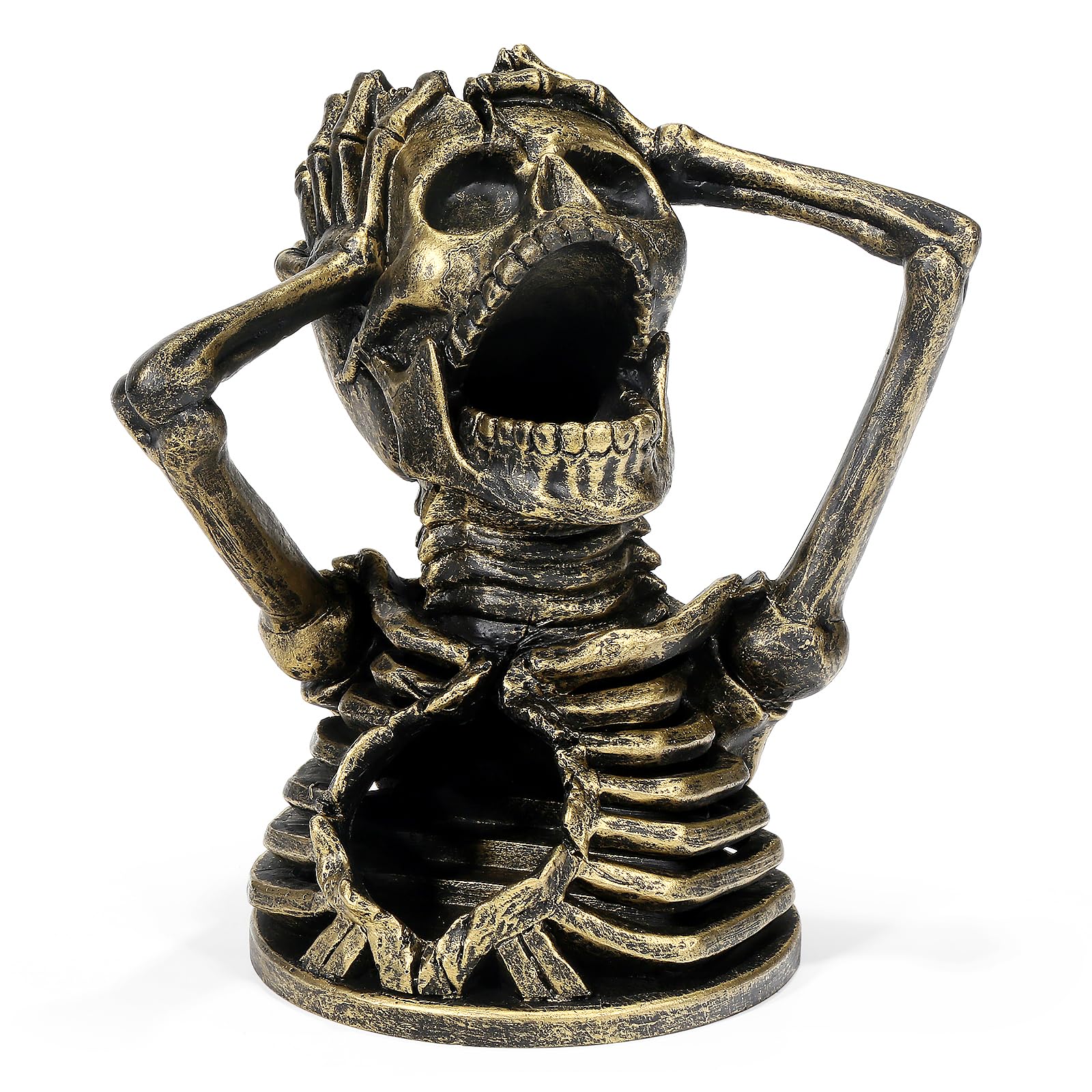 DNDND copper skull dice tower interior stairs visible for consistent dice flow