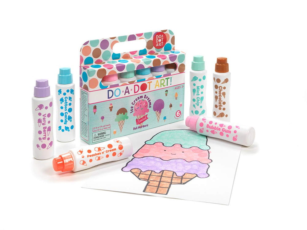 Do A Dot Art ice cream dreams marker colors are easy to blend and layer
