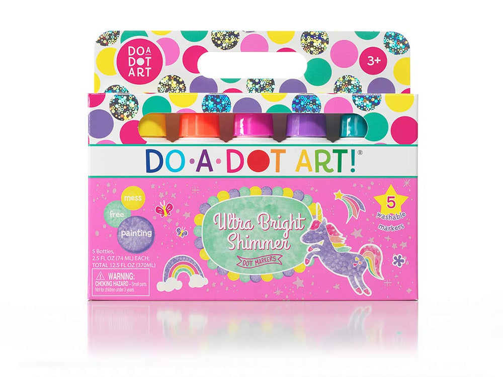 Do A Dot Art! coral shimmer marker for bright, washable dot art projects