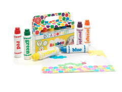 Do A Dot Art! Orange dot marker cap supports fast setup for crafts.