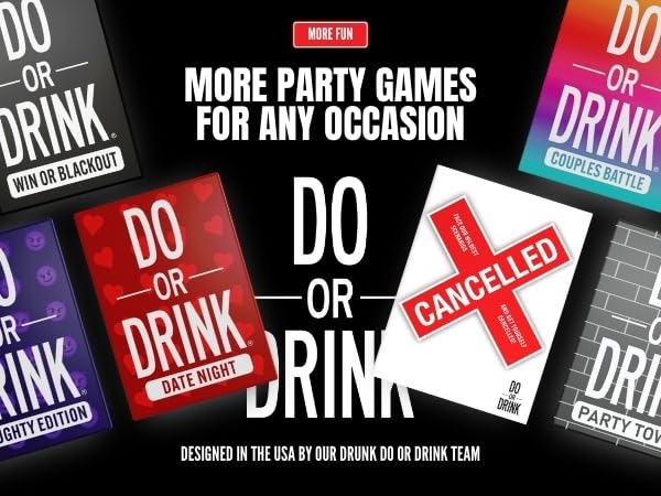 Do or Drink 30-minute game promotes engaging conversation and connection.