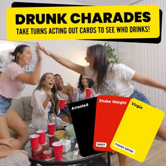Do or Drink charades game-night moments spark humor and quick interactions.