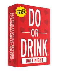 Do or Drink Date Night cards box ready for romantic game night.