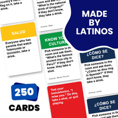 Do or Drink Latino Edition red dares card, high-energy challenges for memorable moments
