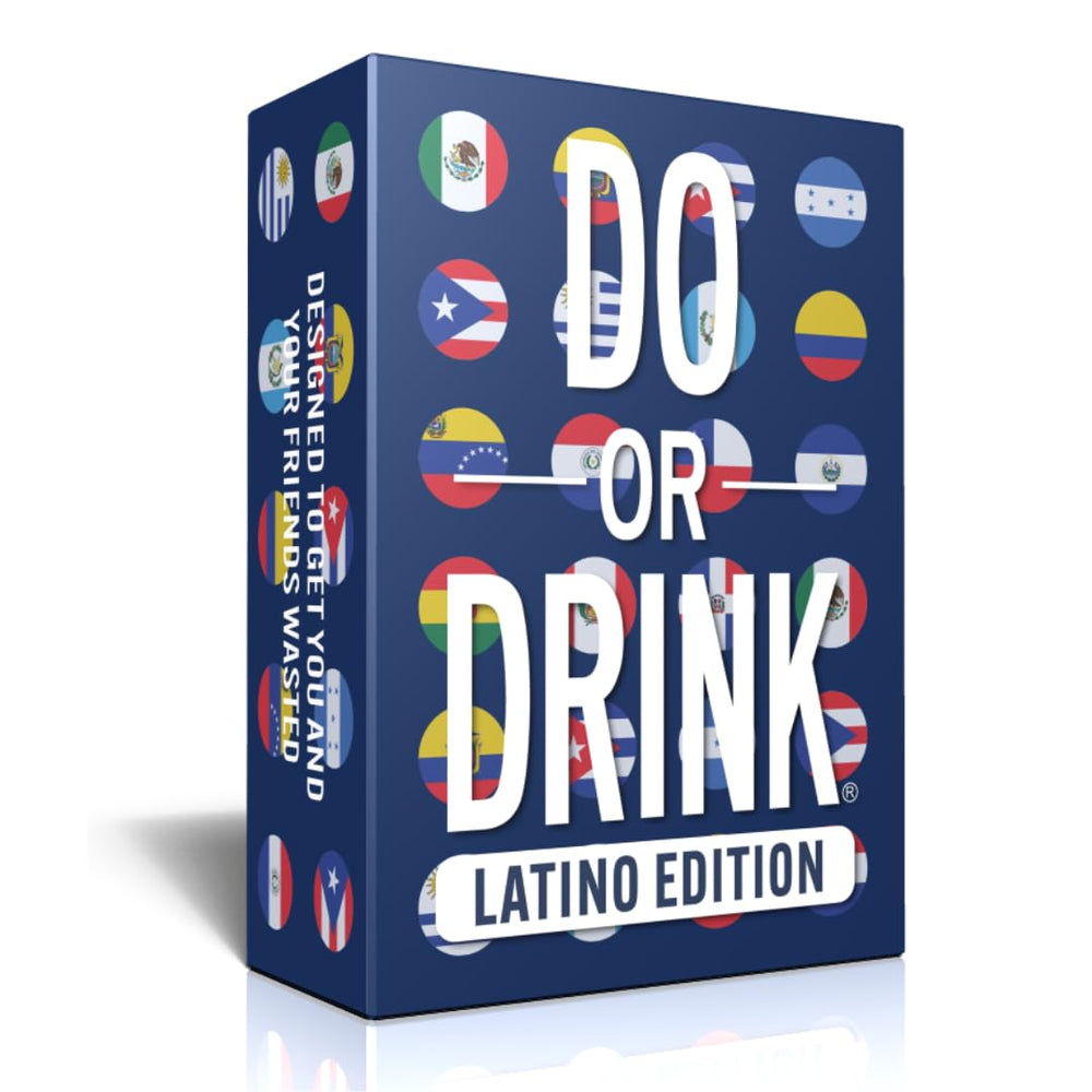 Do or Drink Latino Edition pack front, ideal for lively Latino party nights