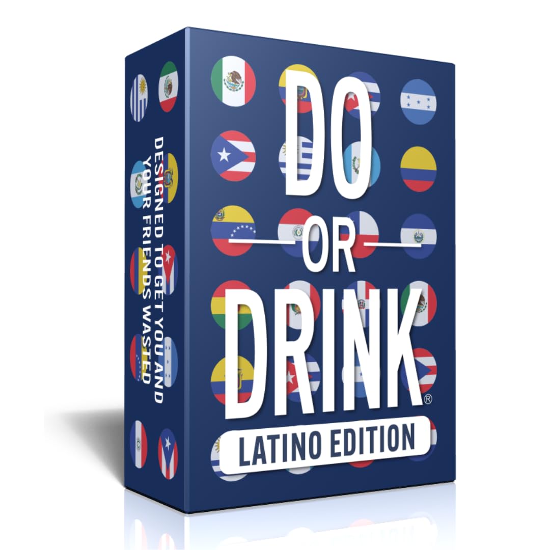 Do or Drink Latino Edition pack front, ideal for lively Latino party nights
