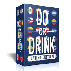 Do or Drink Latino Edition pack front, ideal for lively Latino party nights