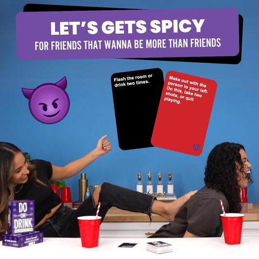 Do or Drink Naughty Edition 250 cards inviting risqué dares and playful challenges