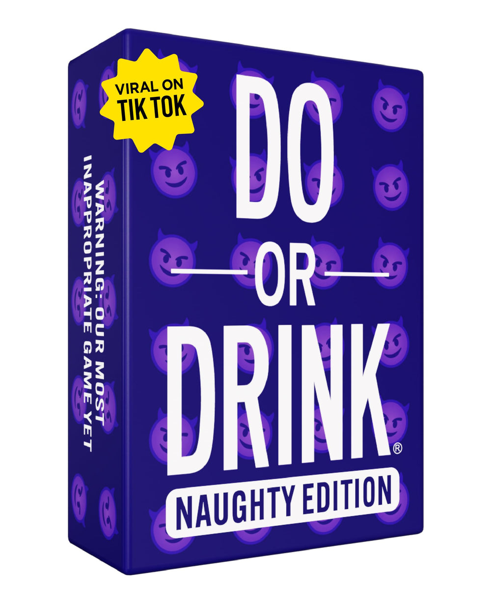 Do or Drink Naughty Edition card pack with bold prompts for adults
