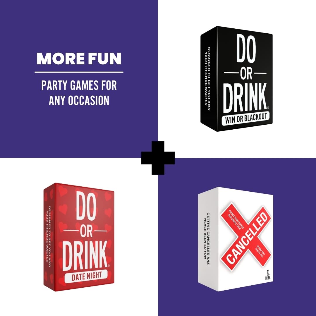 Party table setup using Do or Drink Naughty Edition for group play