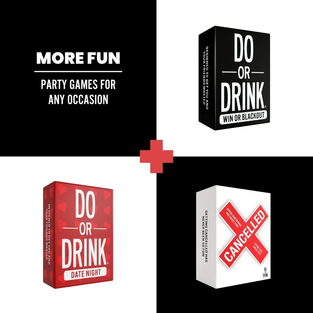 Do or Drink party-night prompts encourage conversation and shared memories.