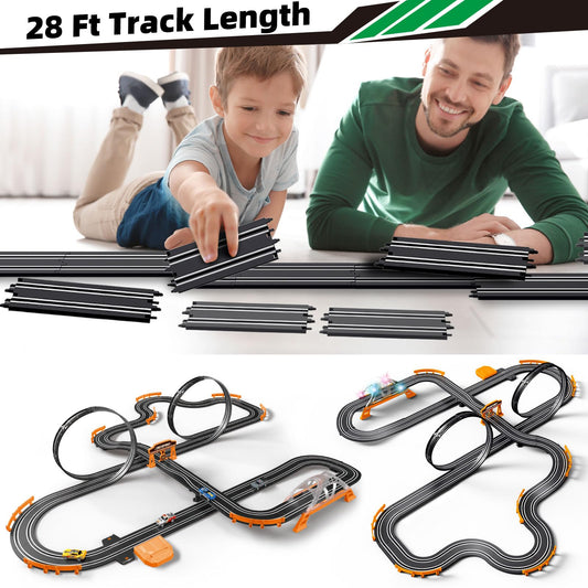 Dobindrich slot car track curve section delivers dynamic turns for thrilling races.