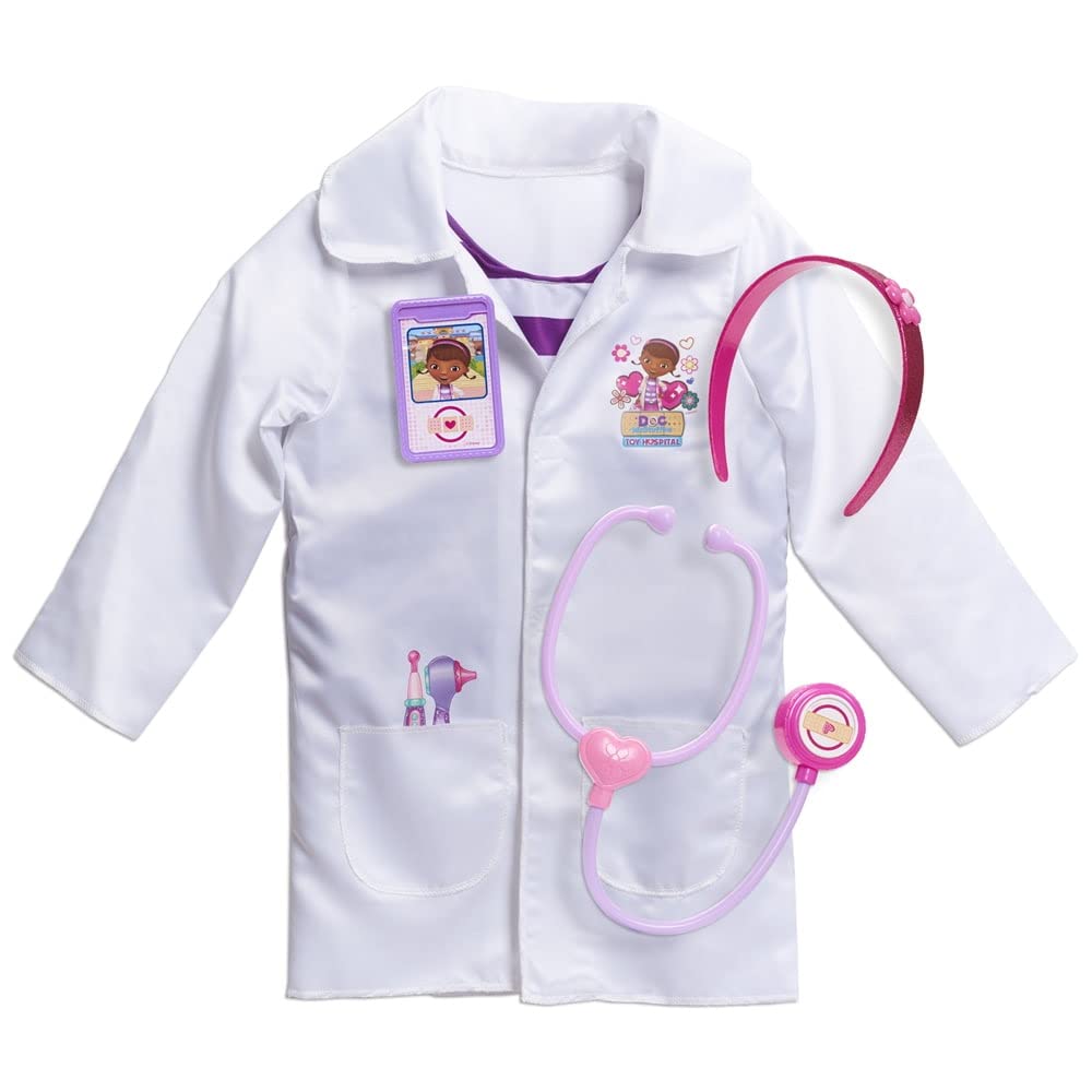 Doc McStuffins headband and badge necklace add sparkle for pretend medical games