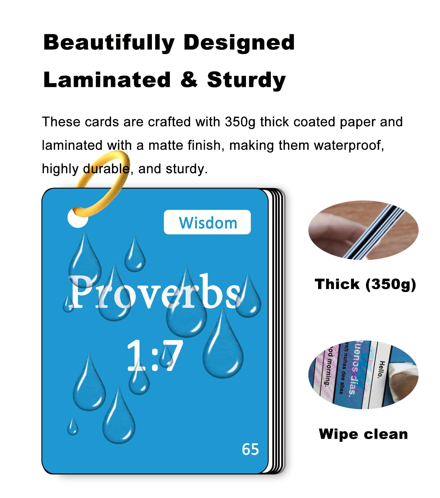 Docdeer Bible flashcards ideal for travel study and on-the-go meditation.