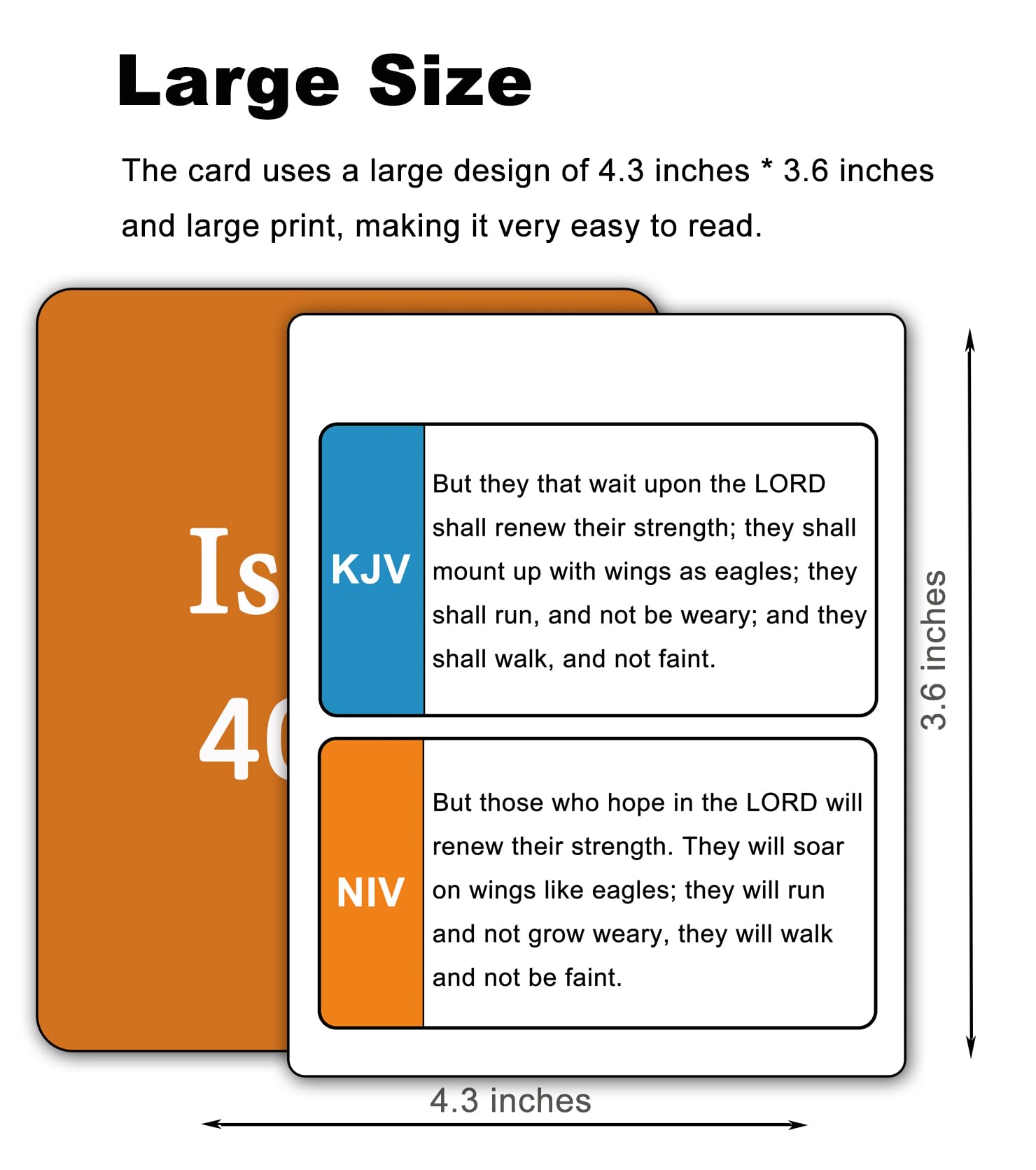 Docdeer Bible flashcards waterproof matte finish ideal for travel and daily use.