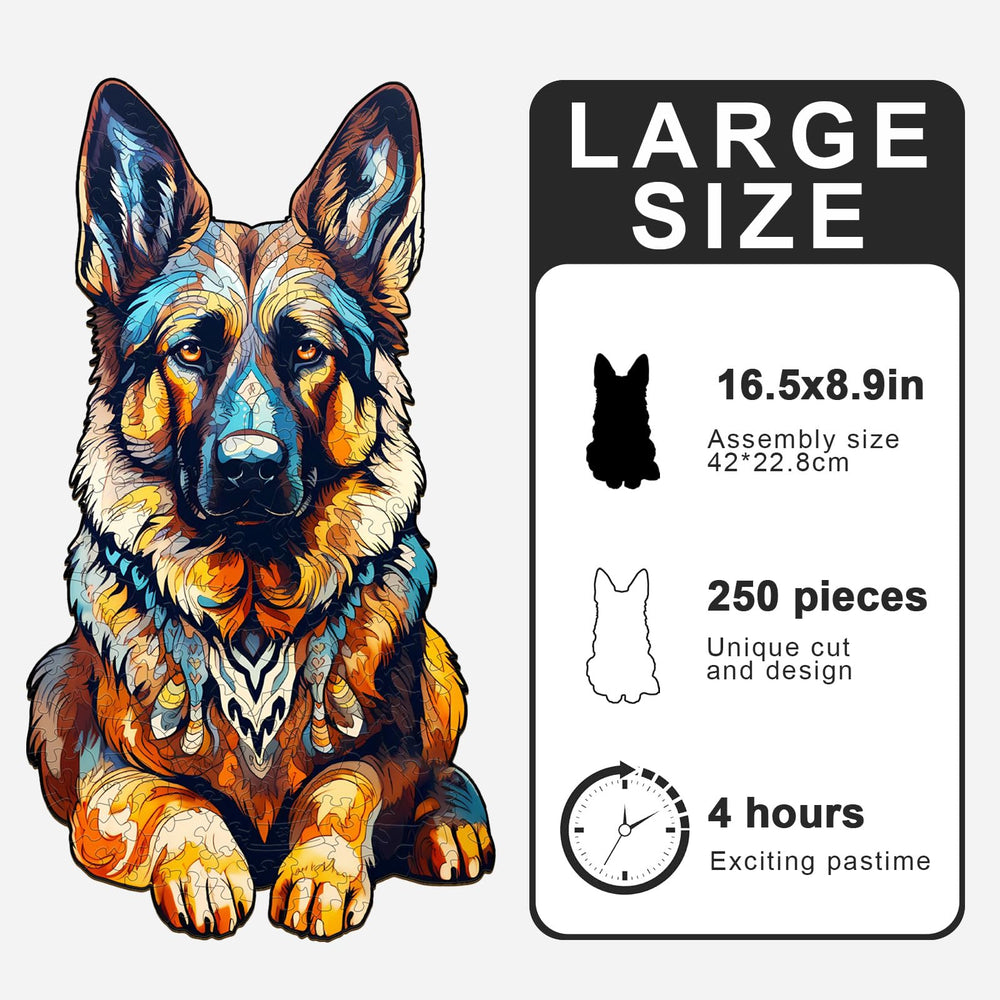 DOCRAGI UV-printed wood puzzle with vibrant colors and durable finish.