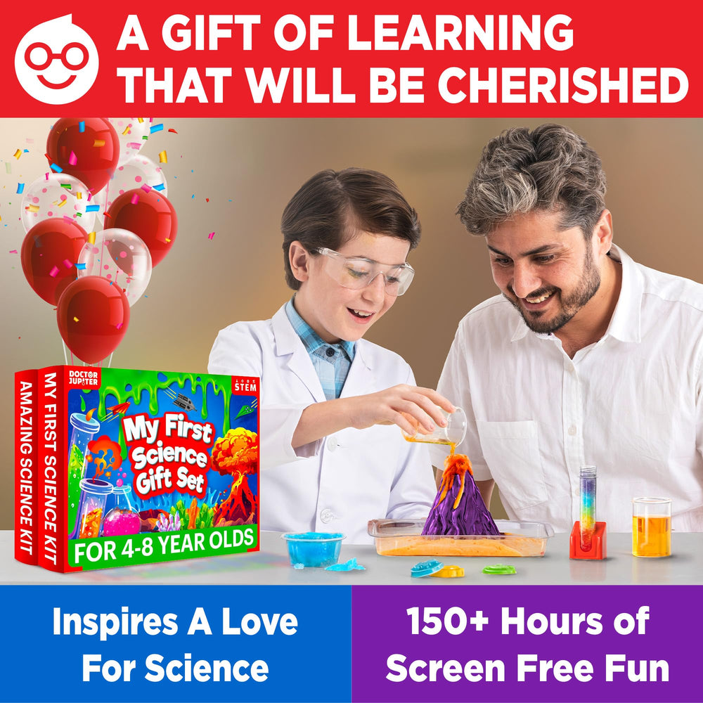 STEM learning with Doctor Jupiter for ages 4–8 through 100+ experiments.