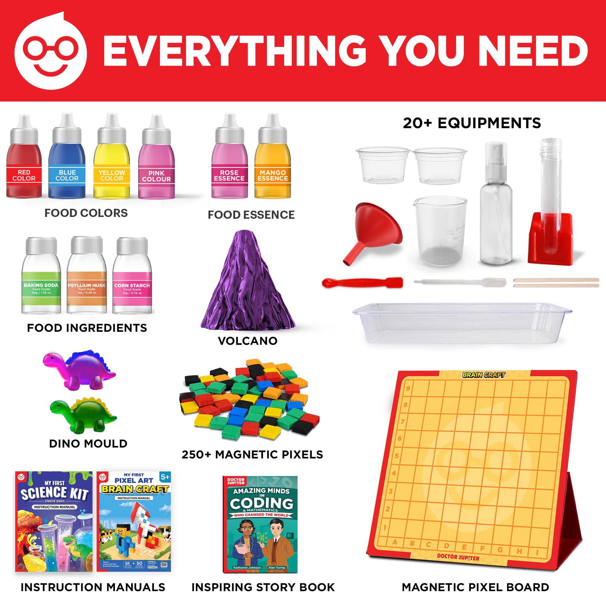 Doctor Jupiter Durable safety tools photo conveys high-quality, mess-free components for independent play.