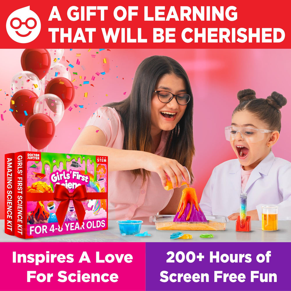 Doctor Jupiter Girls’ First Science Gift Set makes a thoughtful birthday gift for budding scientists.