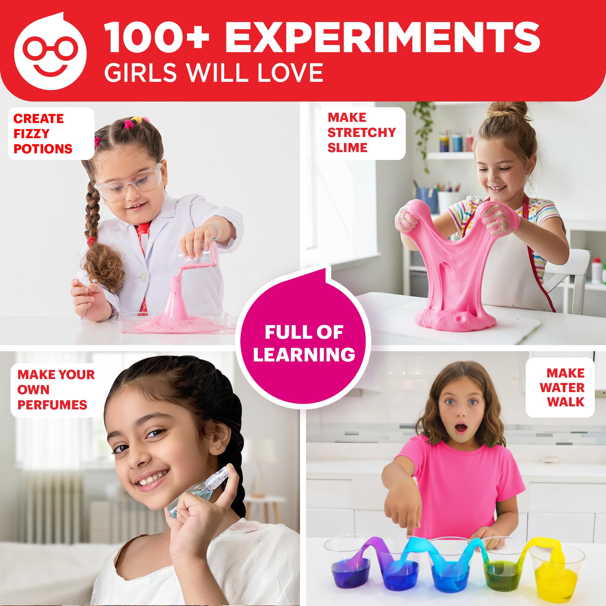 Doctor Jupiter Girls' First Science Kit tools set offers premium equipment for safe experiments.