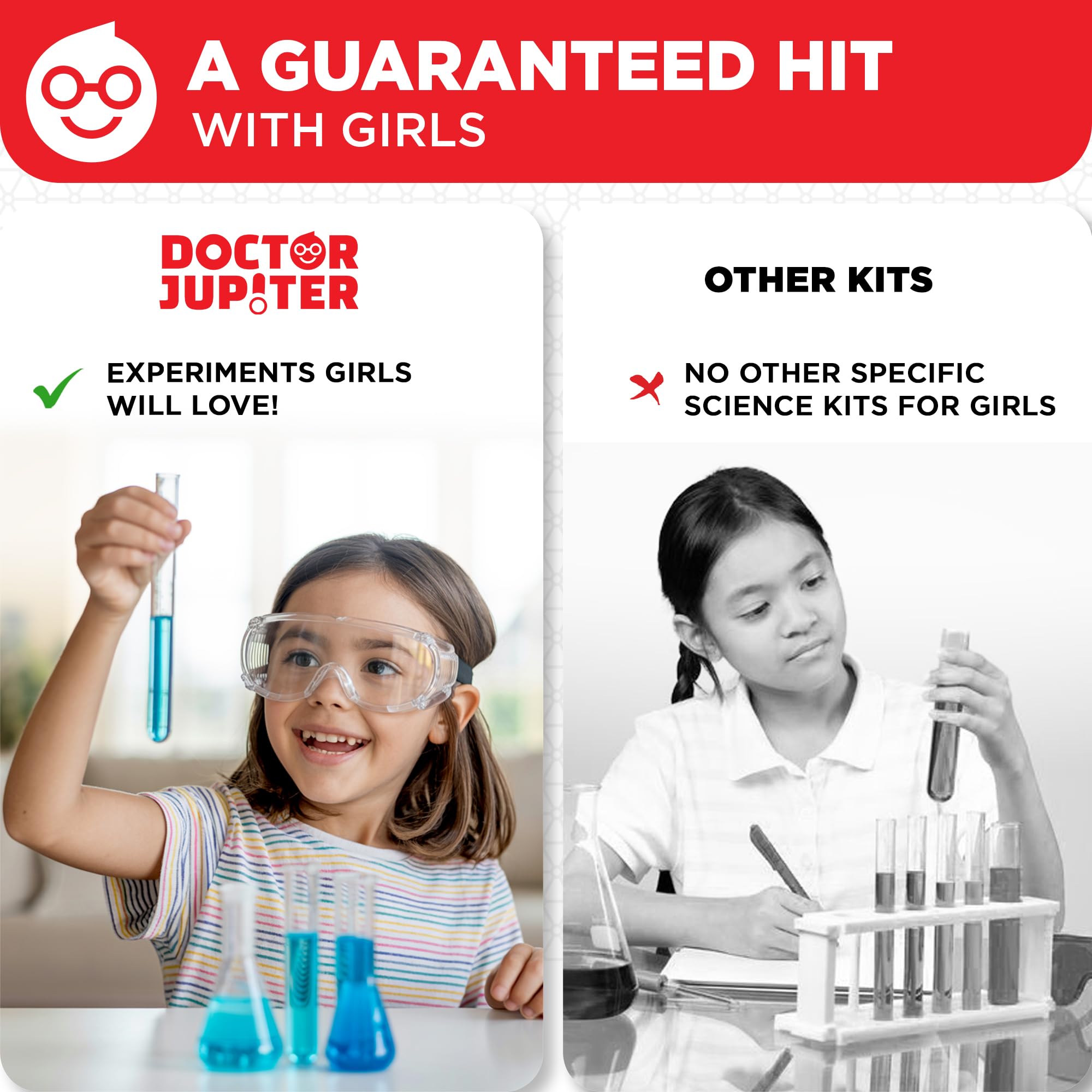 Parent-child bonding activity with Doctor Jupiter kit encouraging teamwork and learning.
