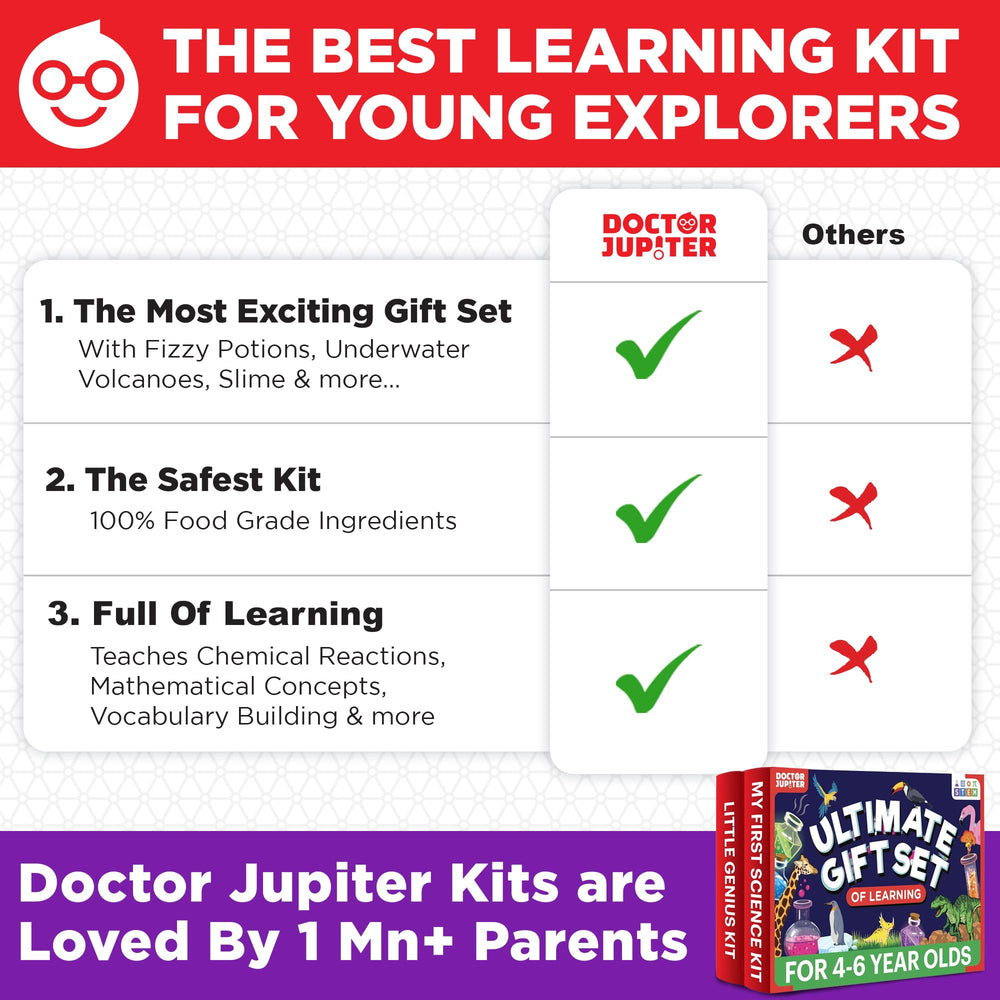 Doctor Jupiter instruction manuals guide parents and kids through activities