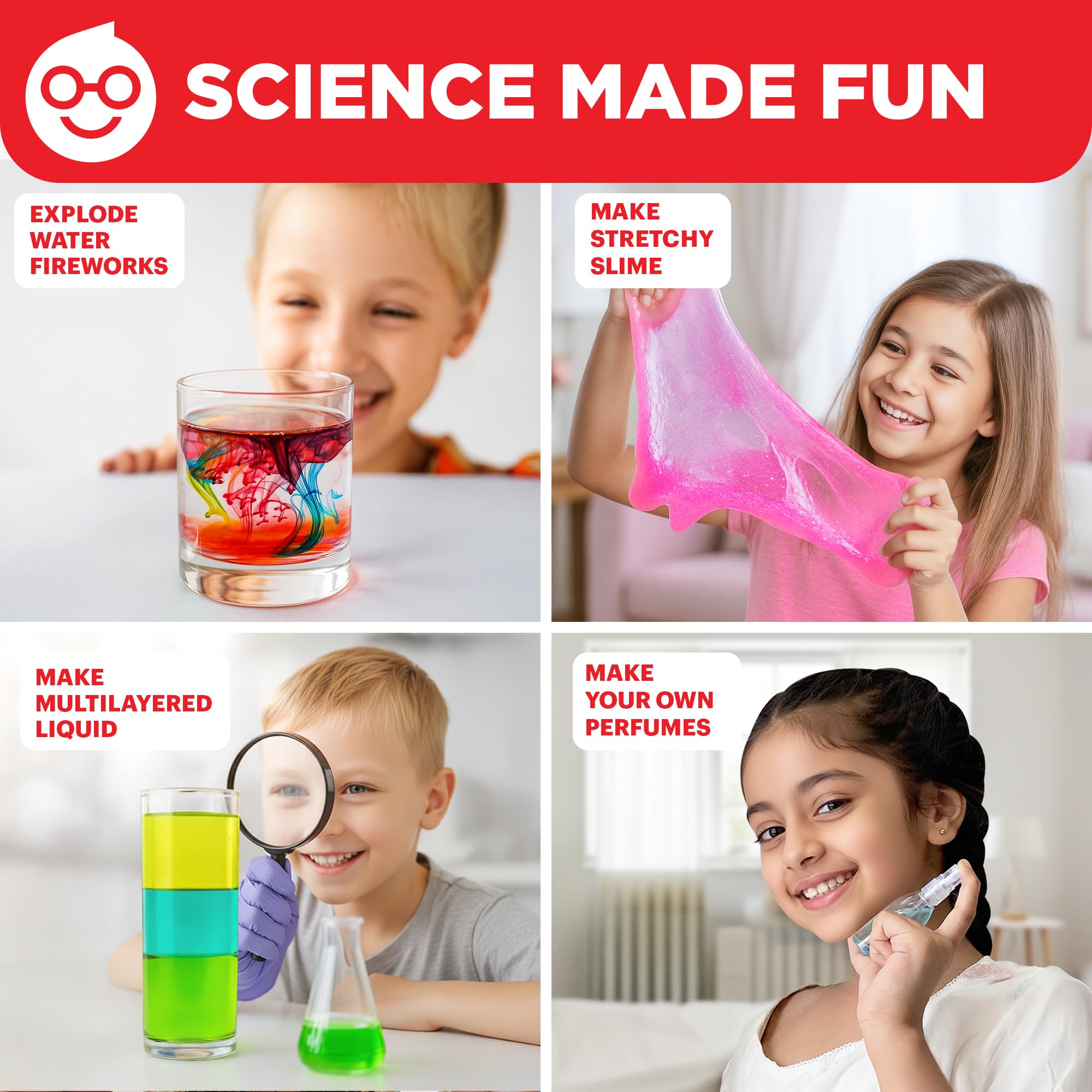 Doctor Jupiter kid performing an experiment illustrating approachable science in action