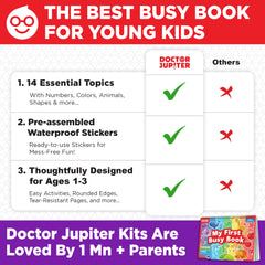 Doctor Jupiter kid-safe binding keeps pages secure during busy playtime.
