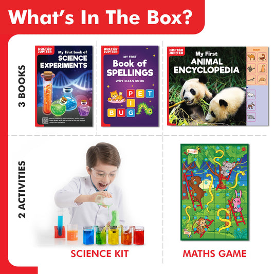Doctor Jupiter Little Genius Kit science experiments setup engaging young minds in hands-on discovery.